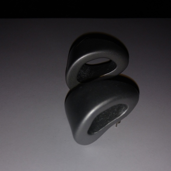 Silver Hoop Earrings - Picture 3 of 5